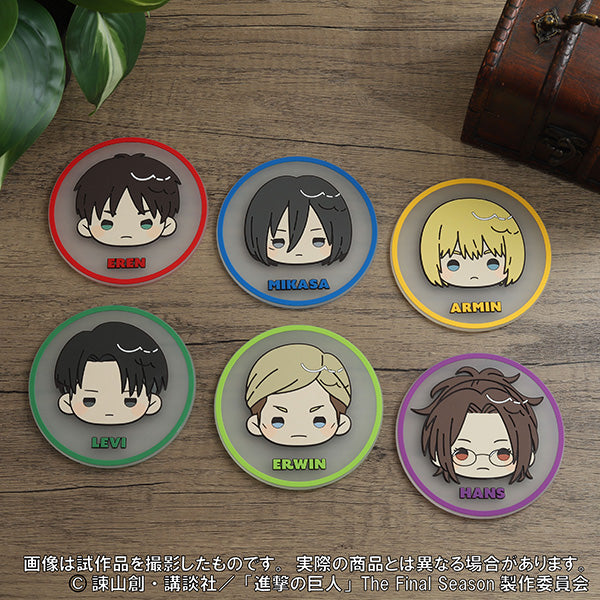 (Goods - Coaster) Attack on Titan Rubber Coaster / Erwin