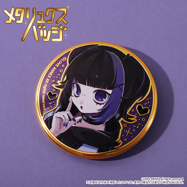 (Goods - Badge) One Song, One Life Metallux Badge / Sumire Kirishima