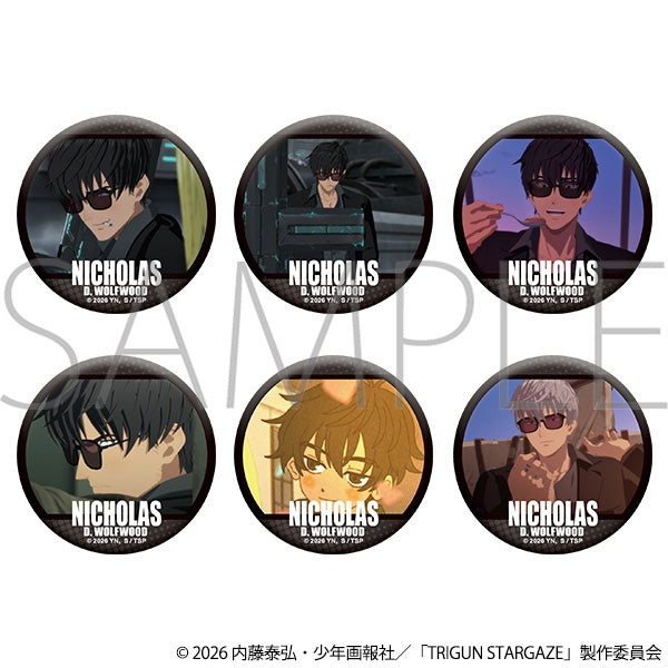 (Goods - Badge) TRIGUN Foil Stamped Badge Nicholas(Blind Box -Single)
