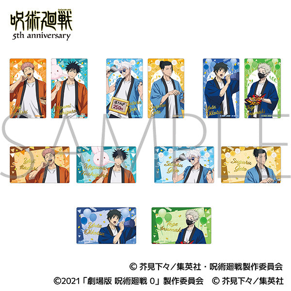 (Goods - Card) Jujutsu Kaisen 5th Anniversary Foil Stamped Clear Card Collection (Blind Box -Single)