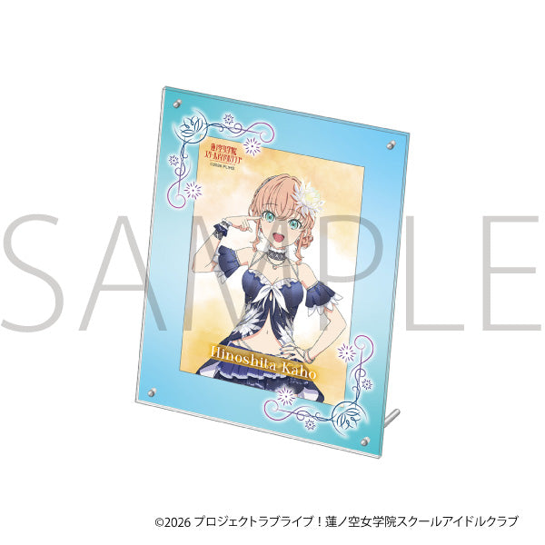 (Goods - Set) Love Live! Hasu no Sora Jogakuin School Idol Club Acrylic Photo Frame & Bromide Set / Kaho Hinoshita
