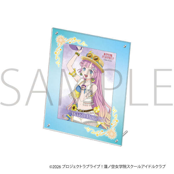 (Goods - Set) Love Live! Hasu no Sora Jogakuin School Idol Club Acrylic Photo Frame & Bromide Set / Hime Anyoji