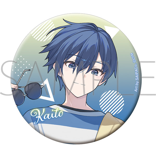 (Goods - Badge) Hatsune Miku Series Glitter Button Badge / KAITO