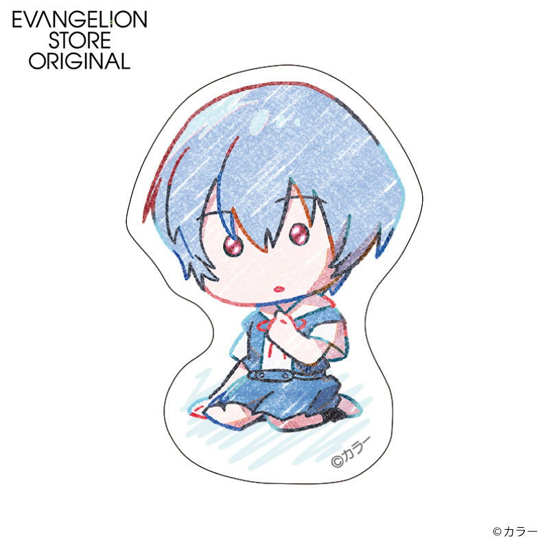 (Goods - Sticker) Evangelion EVA STORE Original Die-cut Sticker - Rei (Pencil Art)