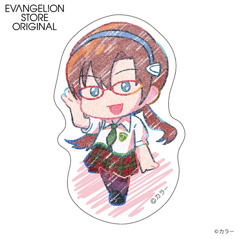(Goods - Sticker) Evangelion EVA STORE Original Die-cut Sticker - Mari (Pencil Art)