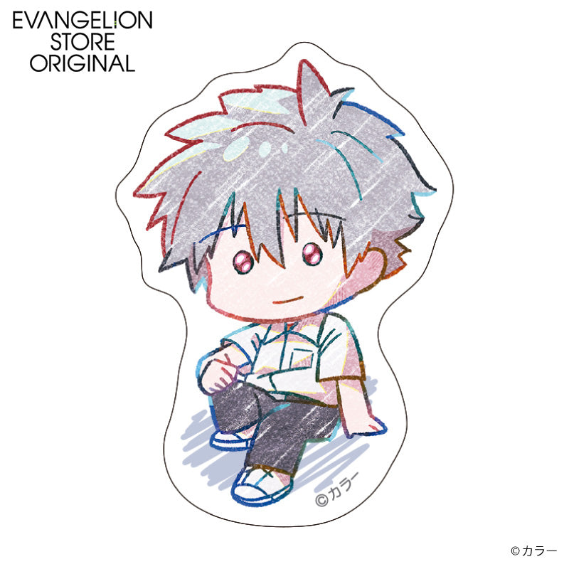 (Goods - Sticker) Evangelion EVA STORE Original Die-cut Sticker - Kaworu (Pencil Art)