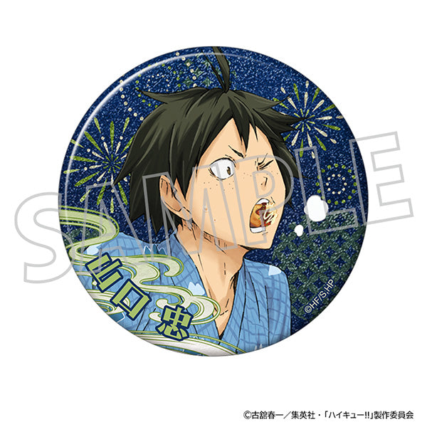 (Goods - Badge) Haikyu!! Glitter Button Badge / Tadashi Yamaguchi