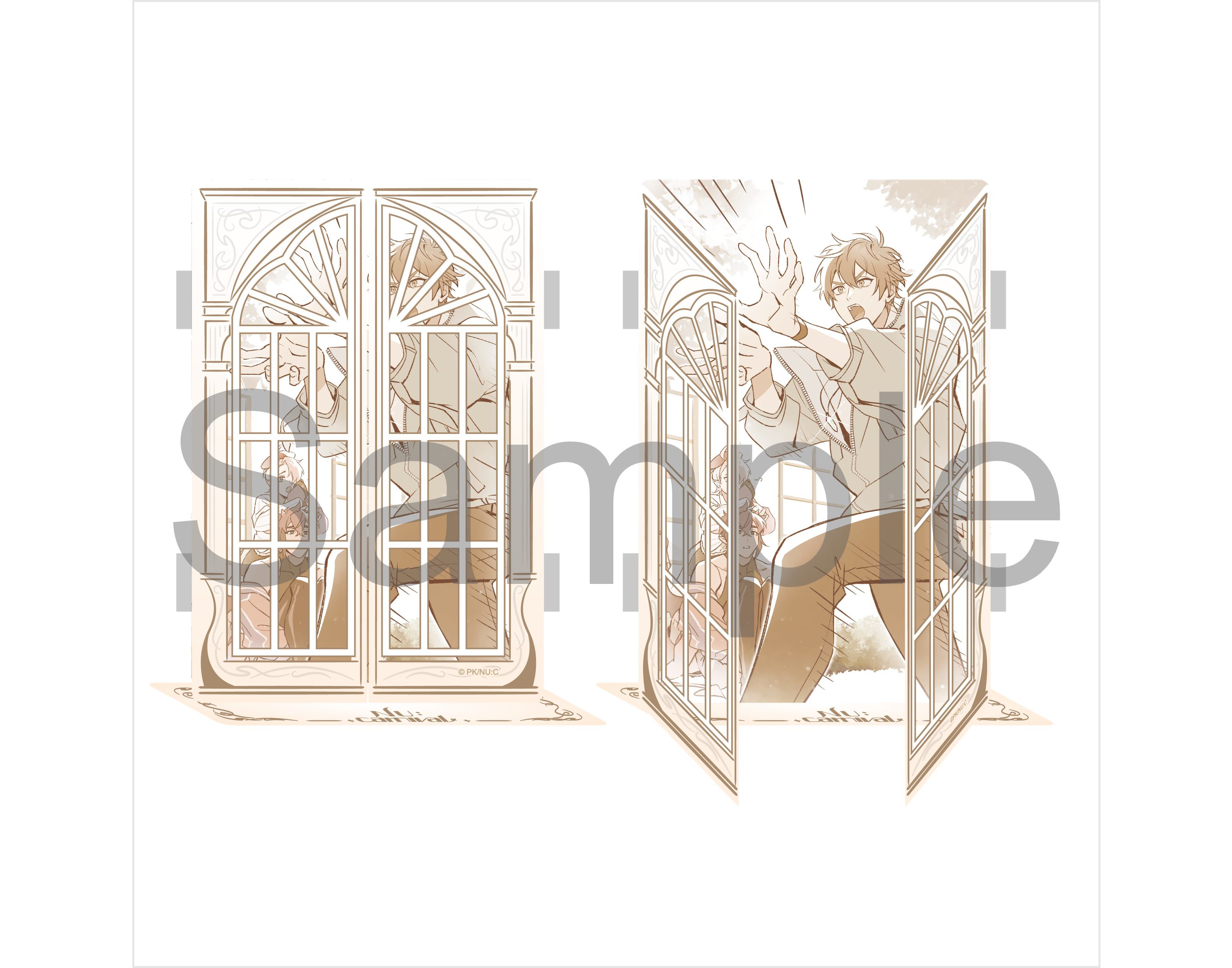 (Goods - Acrylic Stand) NU: Carnival Acrylic Stand With Display Window Eiden & Aster & Morvay