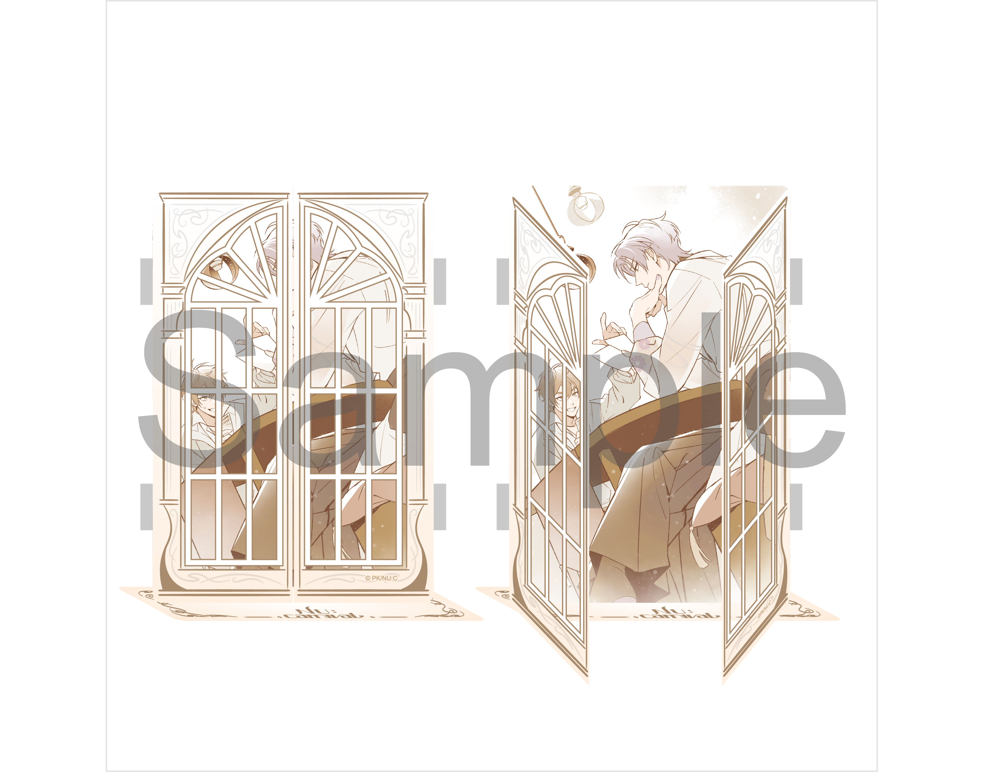 (Goods - Acrylic Stand) NU: Carnival Acrylic Stand With Display Window Eiden & Kuya