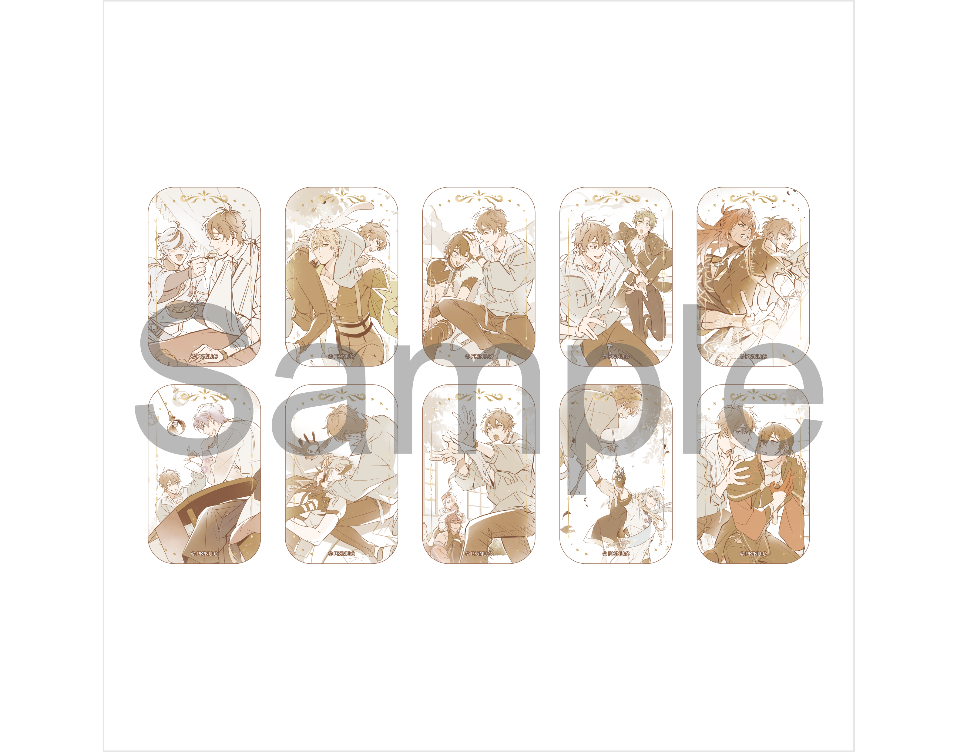 (Goods - Badge) NU: Carnival Foil-stamped Square Character Badge Collection (Blind Box -Single)