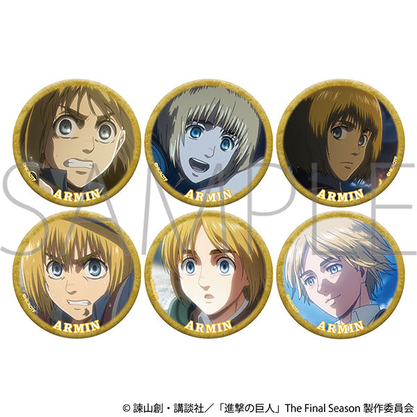 (Goods - Badge) Attack on Titan Lots of Armin Chara Badge Collection (Blind Box -Single)