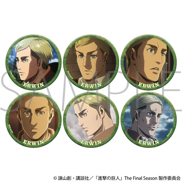 (Goods - Badge) Attack on Titan Lots of Erwin Chara Badge Collection (Blind Box -Single)
