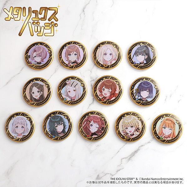 (Goods - Badge) Gakuen iDOLM@STER Metallux Badge / Rinami Himesaki ECLIPSE LIGHT
