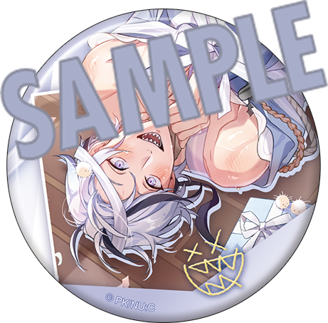 (Goods - Keychain) NU: Carnival Holographic Character Badge Collection / Ribbon Ver. (Blind Box -Single)