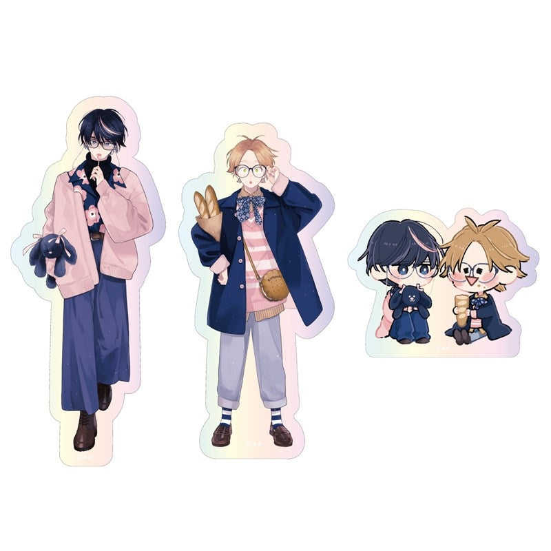 (Goods - Sticker) Kadokawa BL Fair Aurora Sticker Set PINK/NAVY TRAD. CLUB Ver. I Will Not Reach You