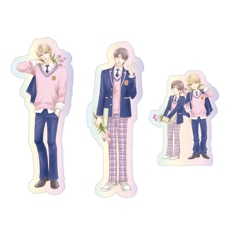 (Goods - Sticker) Kadokawa BL Fair Aurora Sticker Set PINK/NAVY TRAD. CLUB Ver. The Takumi-kun Series