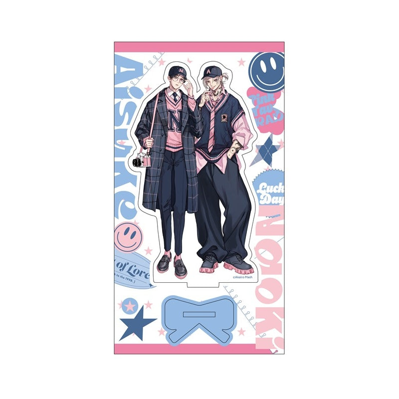(Goods - Acrylic Stand) Kadokawa BL Fair Acrylic Stand PINK/NAVY TRAD. CLUB Ver. Ai no Irezumi