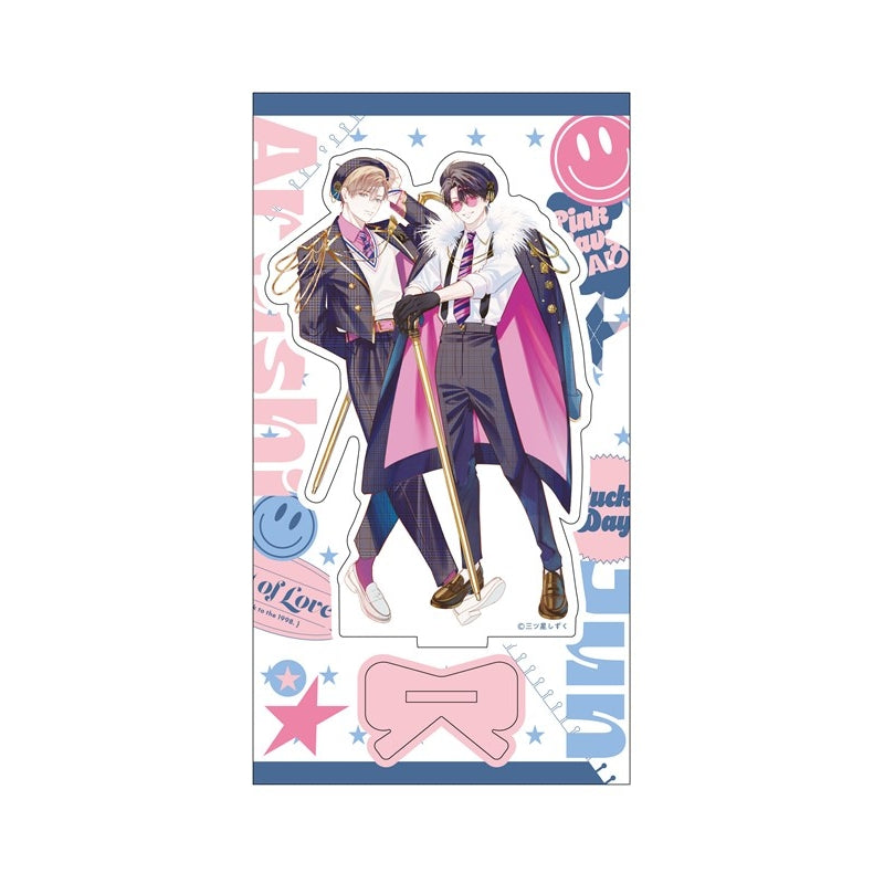 (Goods - Acrylic Stand) Kadokawa BL Fair Acrylic Stand PINK/NAVY TRAD. CLUB Ver. The End Credits Go All the Way to Hell