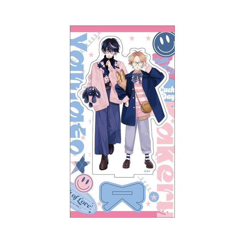 (Goods - Acrylic Stand) Kadokawa BL Fair Acrylic Stand PINK/NAVY TRAD. CLUB Ver. I Will Not Reach You