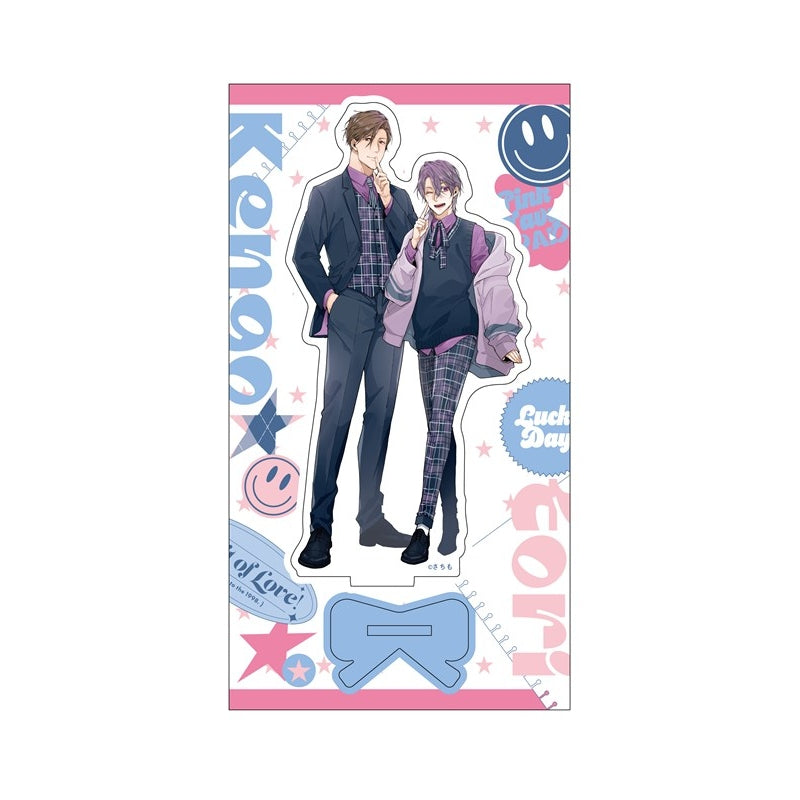 (Goods - Acrylic Stand) Kadokawa BL Fair Acrylic Stand PINK/NAVY TRAD. CLUB Ver. Sui mo Amai mo