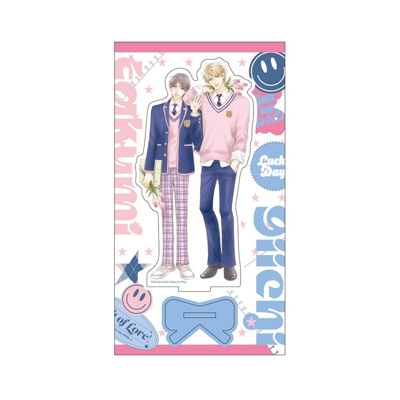 (Goods - Acrylic Stand) Kadokawa BL Fair Acrylic Stand PINK/NAVY TRAD. CLUB Ver. The Takumi-kun Series