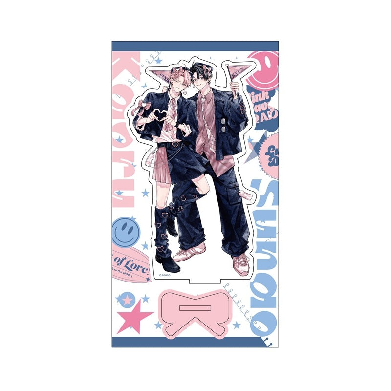 (Goods - Acrylic Stand) Kadokawa BL Fair Acrylic Stand PINK/NAVY TRAD. CLUB Ver. Pink ni Kyunshite Iidesuka