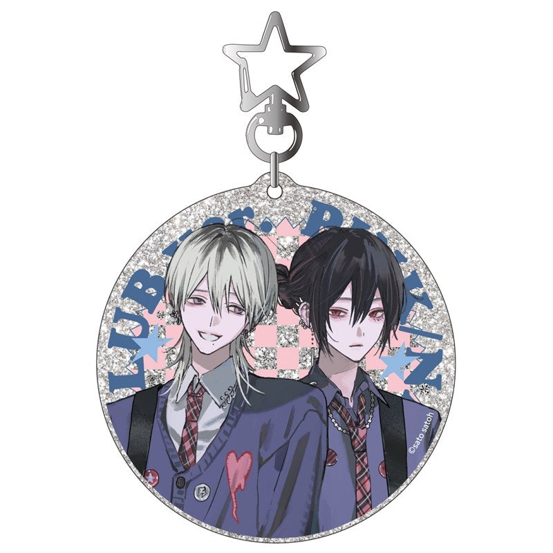 (Goods - Keychain) Kadokawa BL Fair Glitter Acrylic Keychain PINK/NAVY TRAD. CLUB Ver. 666DOPES