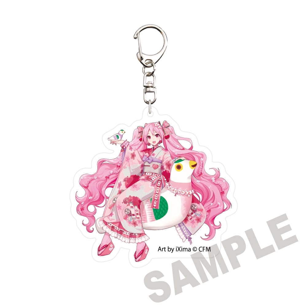 (Goods - Keychain) Sakura Miku x Hirosaki Sakura Matsuri 2026 Die-cut Acrylic Keychain Art by iXima