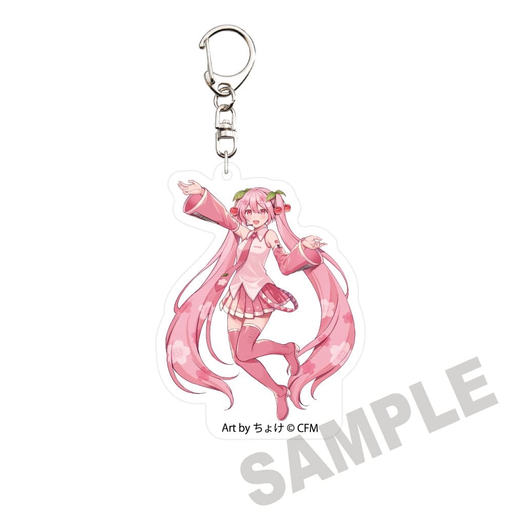 (Goods - Keychain) Sakura Miku x Hirosaki Sakura Matsuri 2026 Die-cut Acrylic Keychain Art by Choke