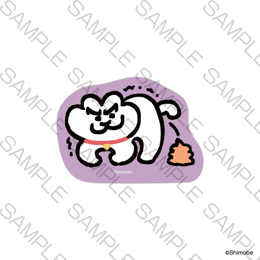 (Goods - Sticker)  Neko to Shimobe Sticker - Poop mode