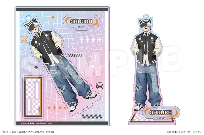 (Goods - Acrylic Stand) TV Anime WIND BREAKER Iridescent Acrylic Figure Ver. Y2K Style 01 Haruka Sakura