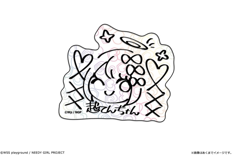 (Goods - Sticker) NEEDY GIRL OVERDOSE Anime kawabit Holographic Sticker 07 INTERNET ANGEL Autograph