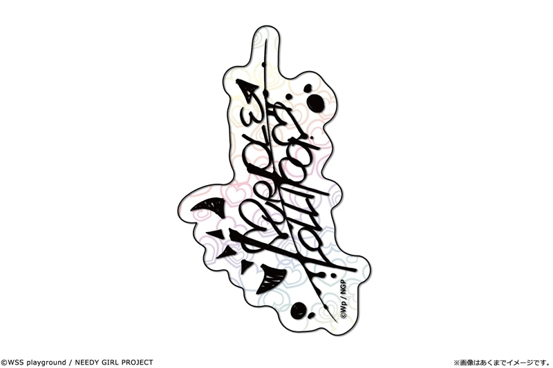 (Goods - Sticker) NEEDY GIRL OVERDOSE Anime kawabit Holographic Sticker 10 Purple Lollipop Autograph