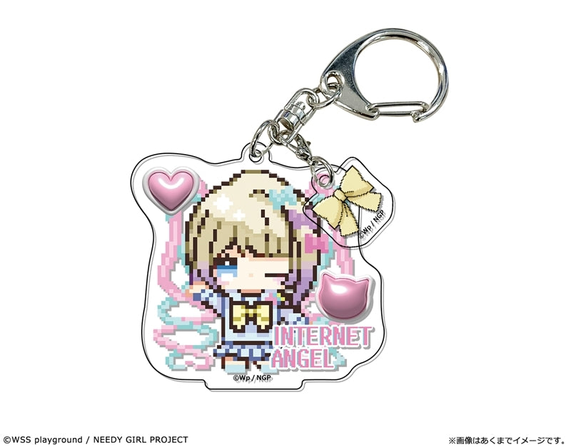 (Goods - Keychain) NEEDY GIRL OVERDOSE Anime kawabit Acrylic Keychain 01 INTERNET ANGEL