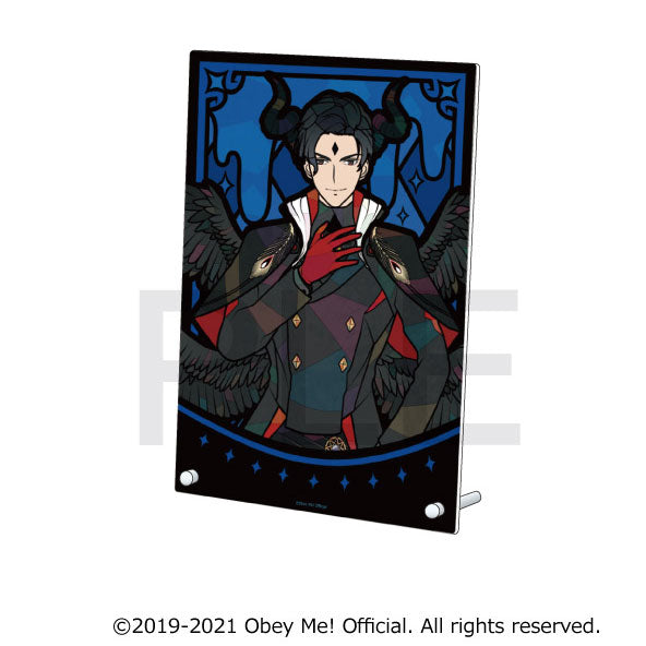 [Obey Me!] Stained Glass Style Acrylic Art Panel Lucifer