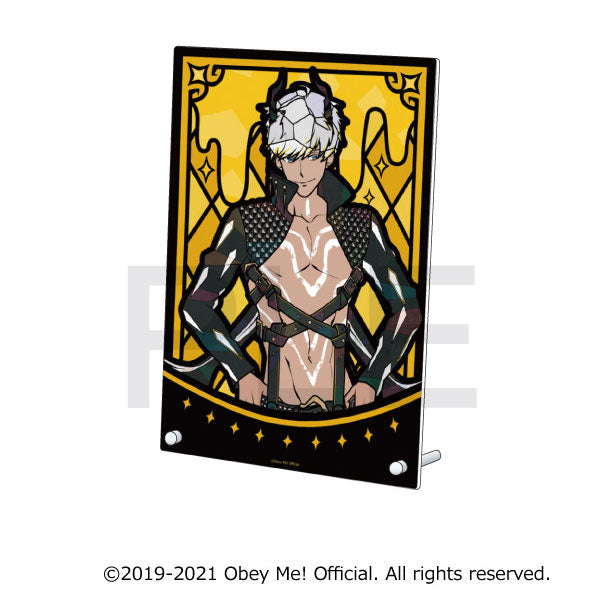 [Obey Me!] Stained Glass Style Acrylic Art Panel Mammon