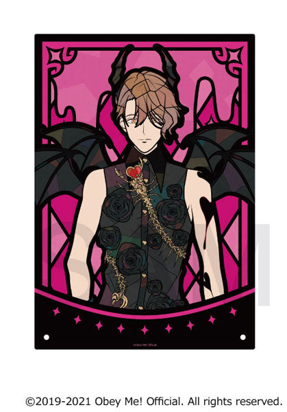 [Obey Me!] Stained Glass Style Acrylic Art Panel Asmodeus