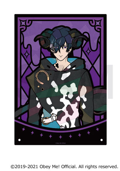 [Obey Me!] Stained Glass Style Acrylic Art Panel Belphegor