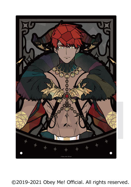 [Obey Me!] Stained Glass Style Acrylic Art Panel Diavolo