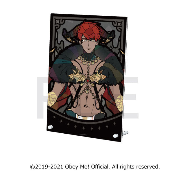 [Obey Me!] Stained Glass Style Acrylic Art Panel Diavolo