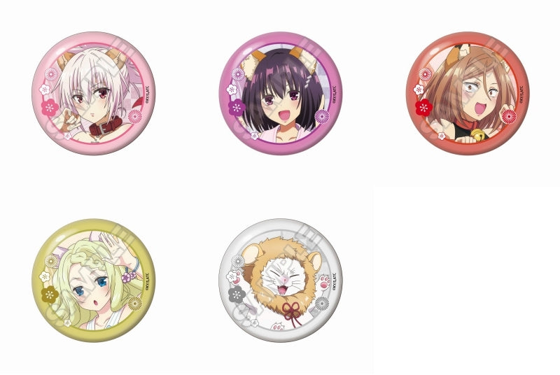 [Ayakashi Triangle] Animal Ears Kimono Button Badge (Blind Box -Single)