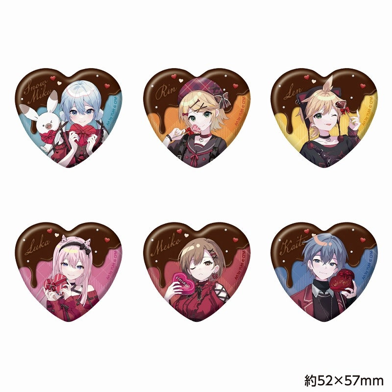 (Goods - Badge) SNOW MIKU x Don Quijote Trading Shiny Heart Button Badge (Blind Box -Single)