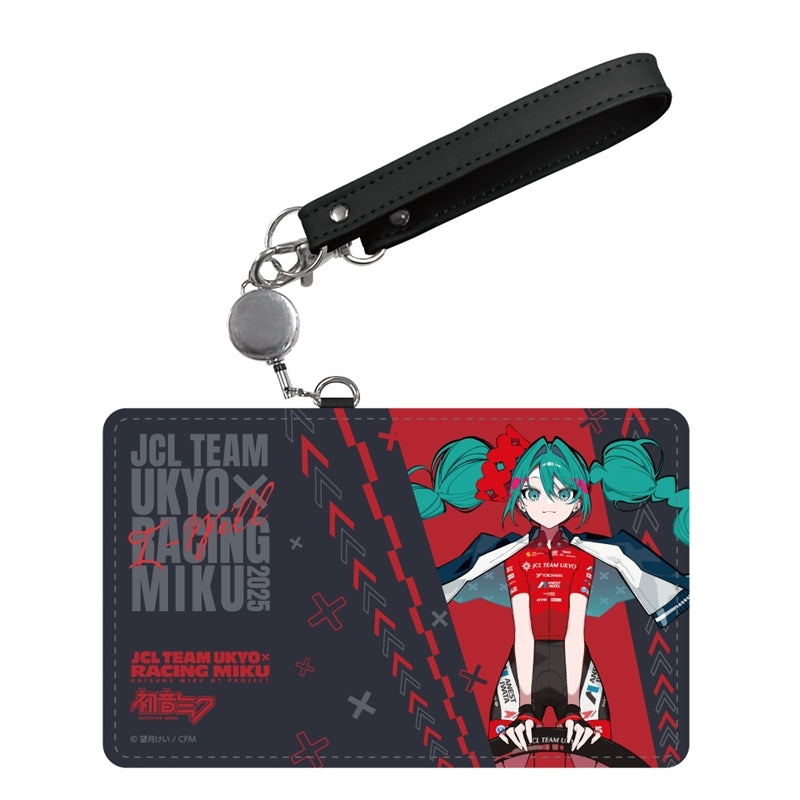 (Goods - Pass Case) Racing Miku 2025 JCL TEAM UKYO Cheering Ver. Pass Case