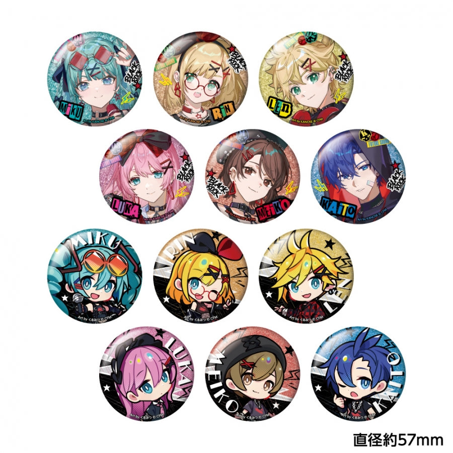 (Goods - Badge) VOCALOID Trading Glitter Badge Collection Band Ver. (Blind Box -Single)