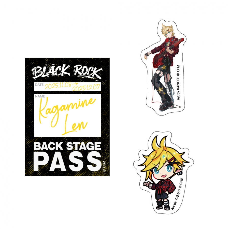 (Goods - Sticker) VOCALOID Sticker Set Band Ver. (Set of 3) Kagamine Len
