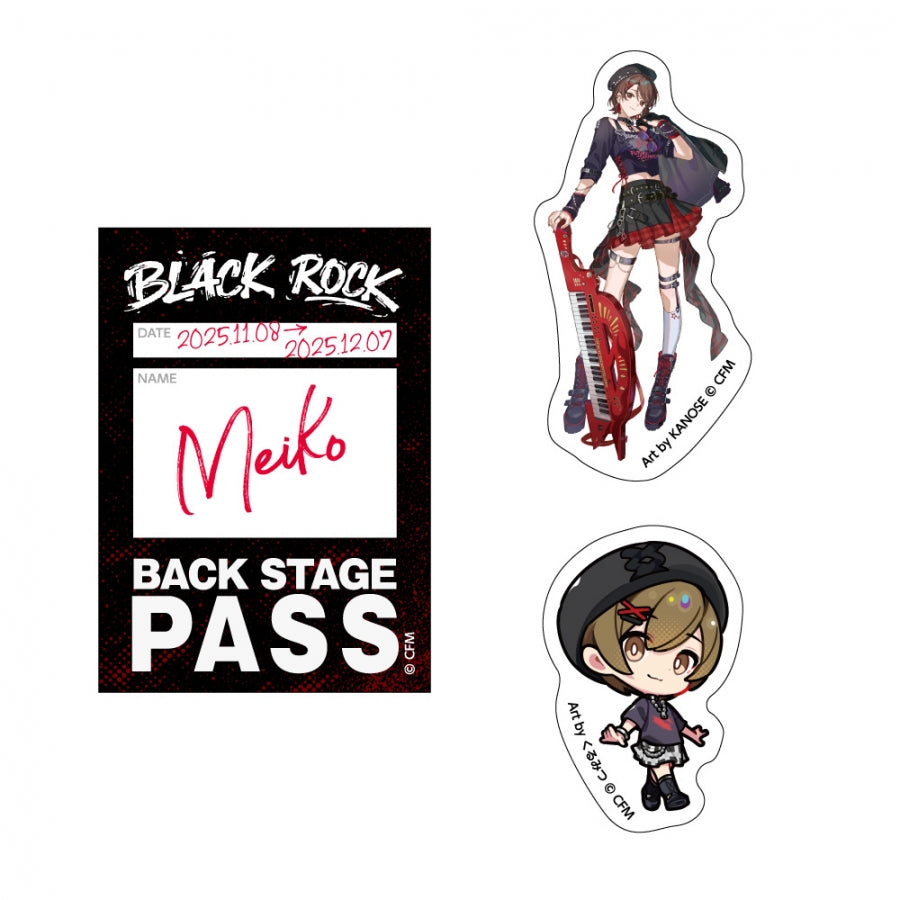 (Goods - Sticker) VOCALOID Sticker Set Band Ver. (Set of 3) MEIKO