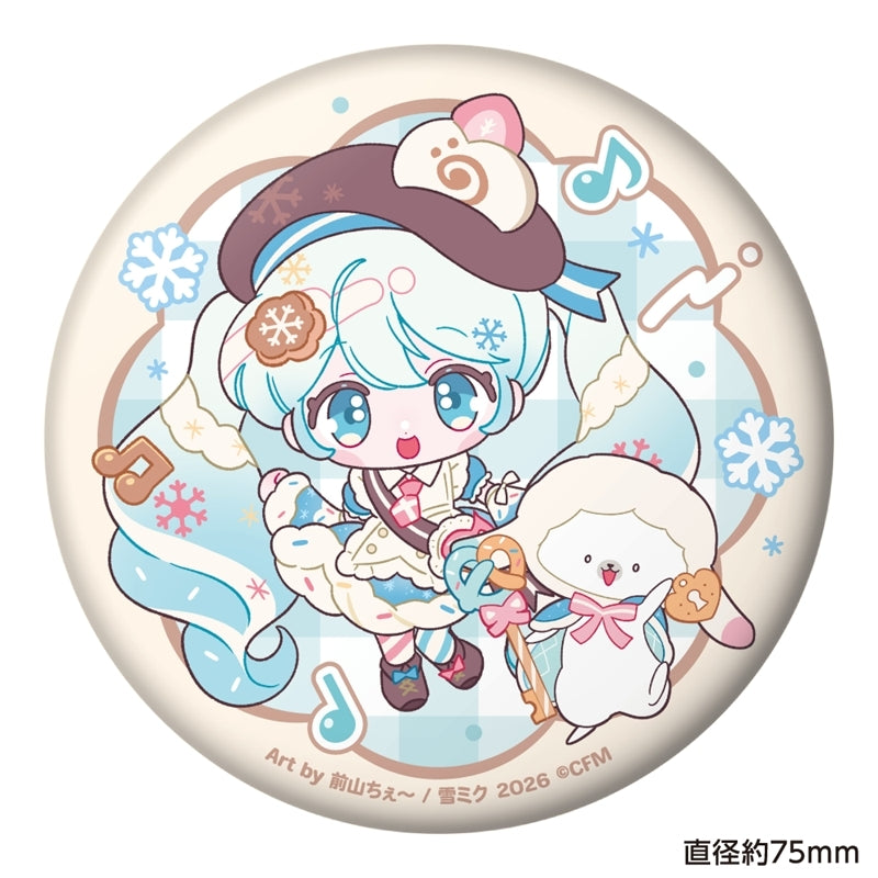 (Goods - Badge) SNOW MIKU 2026 Puni Puni Button Badge Hatsune Miku Maeyama Che ver.