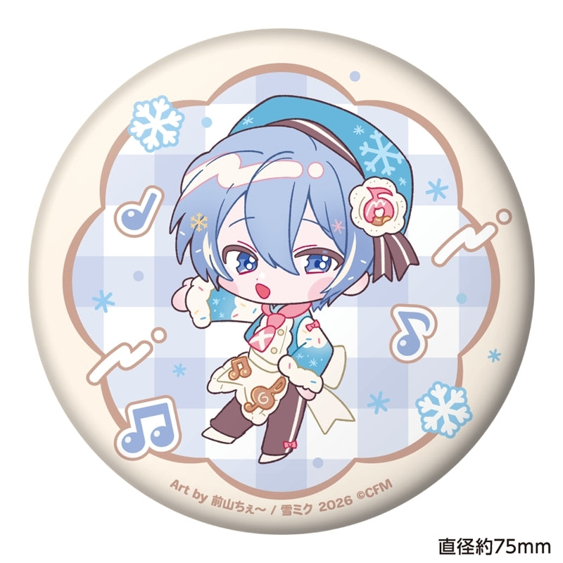 (Goods - Badge) SNOW MIKU 2026 Puni Puni Button Badge KAITO Maeyama Che ver.