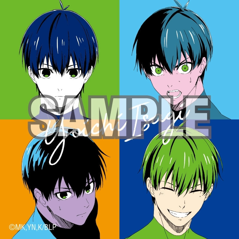 [Blue Lock] Big Square Button Badge Pop Art (Yoichi Isagi)
