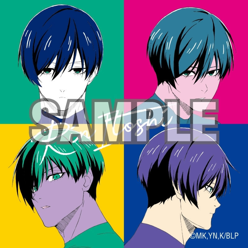[Blue Lock] Big Square Button Badge Pop Art (Rin Itoshi)